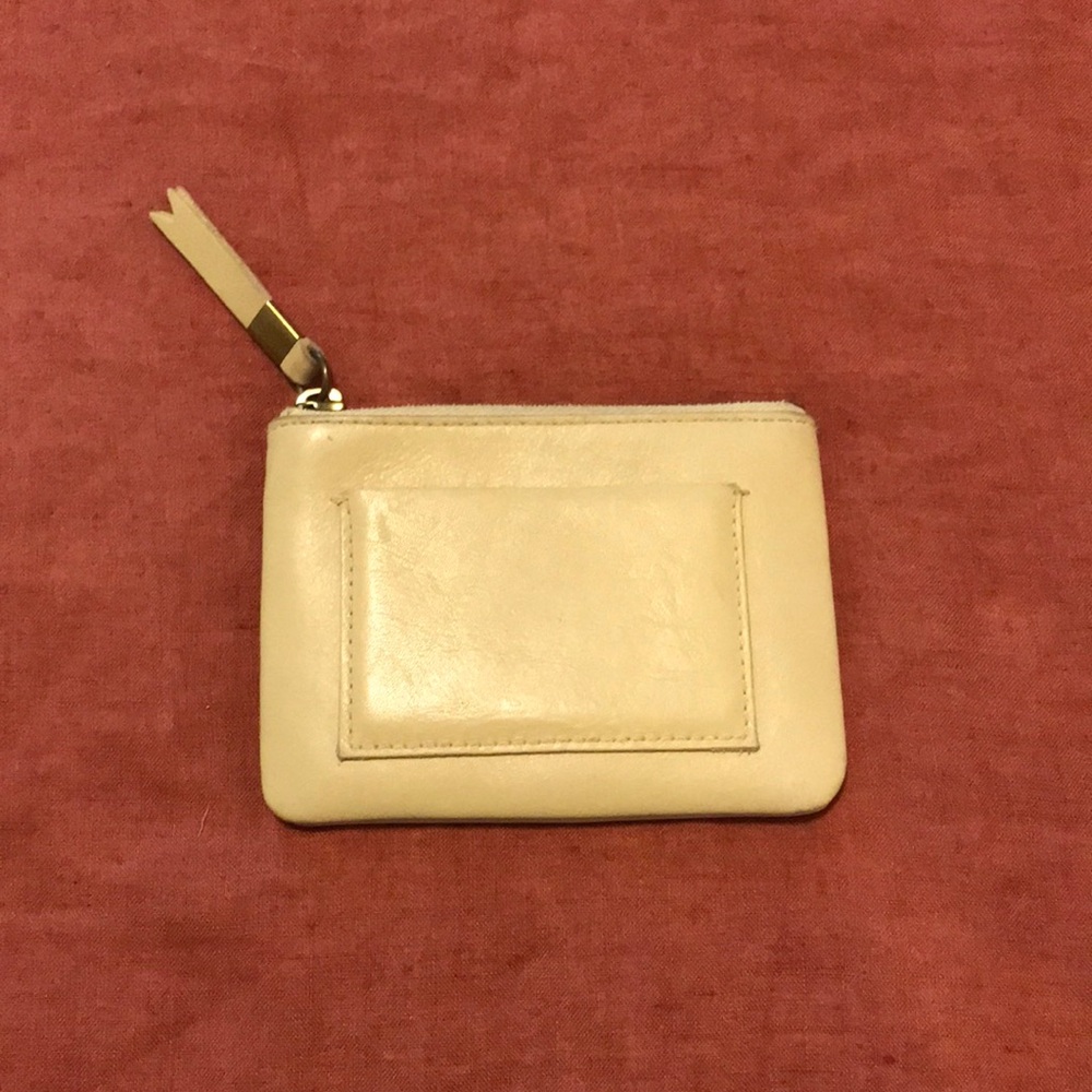 Madewell Leather Pocket Pouch Wallet in Crisp Pear